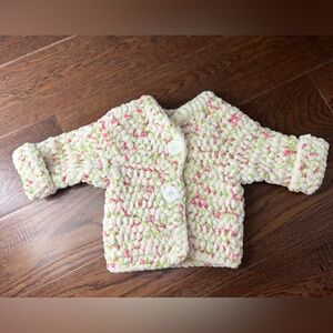 Newborn baby crochet sweater